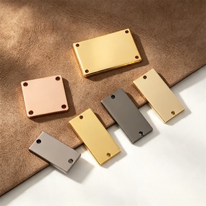 Étiquettes métalliques vierges personnalisables pour vêtements et sacs – Étiquettes lavables en rouleau pour logos DIY - Product Image 3