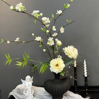 Bunga Simulasi Tinggi Kualitasnya, Model Bunga Jasmine Musim Dingin dan Forsythia, Dekorasi Ruangan, Hiasan Lantai, Cabang Besar, Properti Foto
