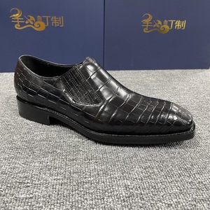 Zapatos de Hombre de Piel de Cocodrilo Genuina, Estilo Slip-On, para Fiestas, Zapatos de Vestir para Hombre, Zapatos de Diseñador Hechos a Mano de Lujo - Product Image 3