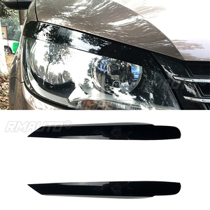 ฝาครอบตกแต่งขอบไฟหน้ารถยนต์ 2 ชิ้น สำหรับ Volkswagen Touran 2011-2015 สติ๊กเกอร์ติดขอบไฟหน้ารถยนต์ - Product Image 1