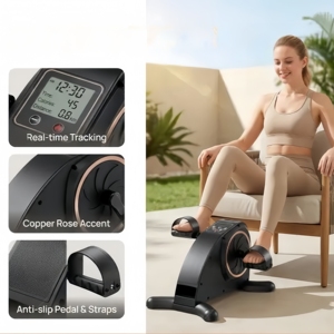 FDFIT Mini Bicicleta Estática Portátil con Resistencia Ajustable, Equipo Compacto <span class=keywords><strong>para</strong></span> <span class=keywords><strong>Ejercitar</strong></span> Piernas y Brazos, Gimnasio en Casa <span class=keywords><strong>para</strong></span> Rehabilitación de Personas <span class=keywords><strong>Mayores</strong></span> - Product Image 4