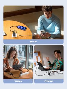 Ugreen 30W Gan Loại Sạc USB C 3 Cổng Nhanh Chóng Sạc Tường Sạc 2c1a Điện Thoại Sạc Đối Với Samsung Galaxy S25/S24 <span class=keywords><strong>iPhone</strong></span> 17 16 - Product Image 5