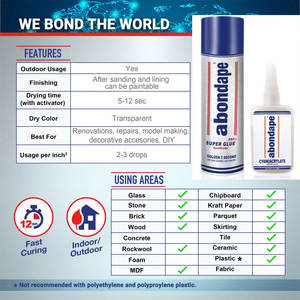 Mdf किट 400 mdf किट 705 तेजी से चिपकने वाला एक गोंद 3.50 औंस सक्रिय सुपर गोंद चिपकने वाला और त्वरक स्प्रे - Product Image 6
