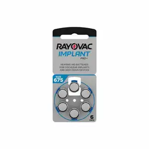 Audifonos Para Sordos Battery Hearing Aids Battery Rayovac New Implant Pro Plus Cochlear Implant Batteries A675 with 1.45V