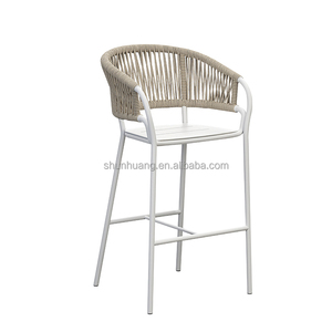 New Arrive Metal Luxury Restaurant Furniture <strong>bar</strong> <strong>Stool</strong> <strong>and</strong> <strong>Table</strong> <strong>Garden</strong> Leisure Rope Woven High Chairs <strong>bar</strong> Set - Product Image 3
