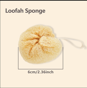 Lot de 3 éponges de douche exfoliantes durables et écologiques en loofah naturel pour le corps, ajustables et résistantes - Product Image 2
