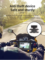 5 pouces Portable écran tactile sans fil Carplay GPS Navigation étanche Android multimédia affichage BT WIFI pour moto