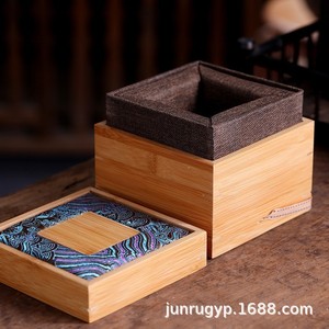 Caja de Madera de Bambú Rectangular Hecha a Mano, Caja de Almacenamiento para Manualidades de Varios Tamaños, Caja de Regalo - Product Image 4