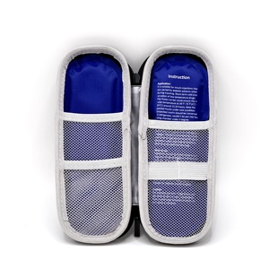 Portable EVA Hard Shell Insulin Cooler Case with <b>Ice</b> <b>Packs</b>, Travel Storage <b>Bag</b> for Insulin Pens and Cooling Accessories - Product Image 3