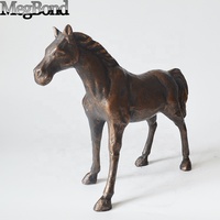 Figurine de cheval en métal gravée et sculptée, durable, pour la décoration intérieure, élégant accent de table, artisanat