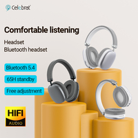 Headset Nirkabel Dinamis V5.4 Grosir untuk Ponsel, Tahan Air IPX4, Latensi Rendah, Daya Tahan Baterai Panjang, MAX Cross-border