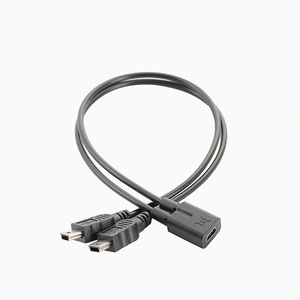 Cable divisor de carga mini USB hembra a doble macho 5p para grabadora de coche y navegador - Product Image 3