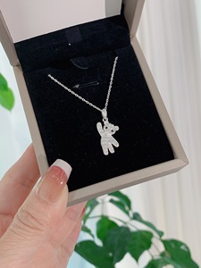 Dainty Teddy <strong>Bear</strong> <strong>Necklace</strong> for Women 925 Silver 14K Gold Plated CZ Cuddy Crystal <strong>Gummy</strong> <strong>Bear</strong> Pendant Jewelry Women Accessories - Product Image 1