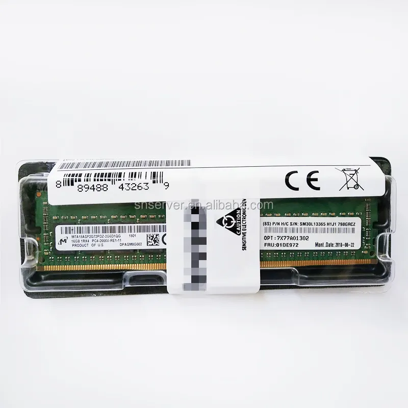 4ZC7A08696 B35J 서버 메모리 모듈 8GB 서버 램 TruDDR4 2666MHz (1Rx8, 1.2V) UDIMM 메모리 ddr4 서버 메모리