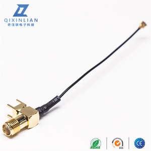 Mạ vàng 90 độ SMA góc phải nữ U.FL RF cáp đồng trục với loại jack - Product Image 2