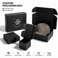 Boîte d'expédition personnalisée en kraft écologique pour chapeaux, vêtements, cosmétiques, avec insert en carton ondulé