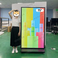 Pantalla Táctil Inteligente 4K de 75/86/100 Pulgadas, Kiosco con Pantalla LED, Señalización Digital Publicitaria para Centros Comerciales