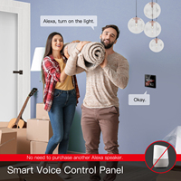 JUNSHUO Tuya Smart Life Panel de Control con Alexa Voice Command IPS Display App Control para Smart Home Gateway