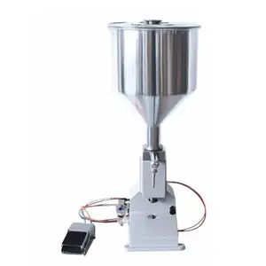 5-50ml Semi Automatic Pneumatic Paste Filling Machine For Cream Honey Shampoo Cosmetic Paste Filler Thick Liquid