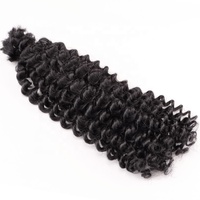 Jiffy Wholesale Bundles de cheveux humains Deep Curly 100% Human Hair pour l'extension de cheveux tressés
