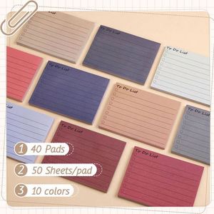 <b>Sticky</b> <b>Note</b> High Viscosity Colorful Portable Notepad Daily Plan for Students Enterprise Customized LOGO Wholesale - Product Image 3