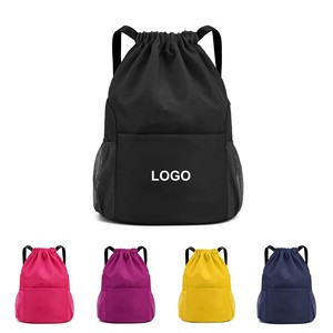 Tùy chỉnh phòng tập thể dục thân thiện với môi <span class=keywords><strong>cinch</strong></span> dây rút túi nylon không thấm nước thể thao ngoài trời Ba lô - Product Image 6