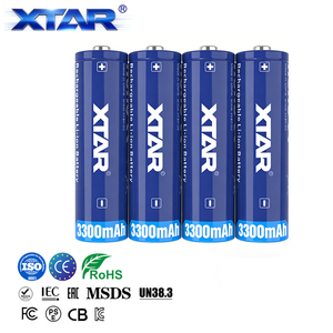 بطارية ليثيوم قابلة لإعادة الشحن Xtar OEM بشعار مخصص، <span class=keywords><strong>18650</strong></span> محمية، 3.6 فولت، 3300 مللي أمبير في الساعة، مناسبة لمصابيح الغوص - Product Image 1