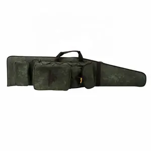 Silah depolama için HIBO yeşil tuval çift kayış sırt çantası tarzı kayma çantası