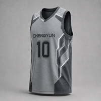 Maillot de basketball respirant personnalisé en gros – Uniforme d'entraînement minimaliste haute performance Future Core