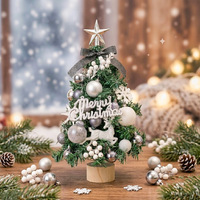 Mini sapin de Noël artificiel d'intérieur pour table, mignon, idéal pour la décoration de la maison, du bureau ou des fêtes de fin d'année