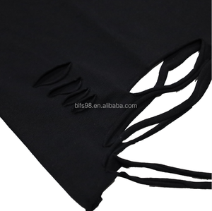 Camiseta Oversize de Algodón de Manga Corta con Cuello Redondo, Estilo Urbano con Estampado de Letras y Dobladillo Deshilachado, Ropa Casual para Hombre - Product Image 6