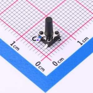 TS010-TBW1EH9.5 Tactile Switch SMD-4P,4.5x4.5mm Switch Single Pole Single Throw Round Button 1.8N Vertical Mount - Product Image 1