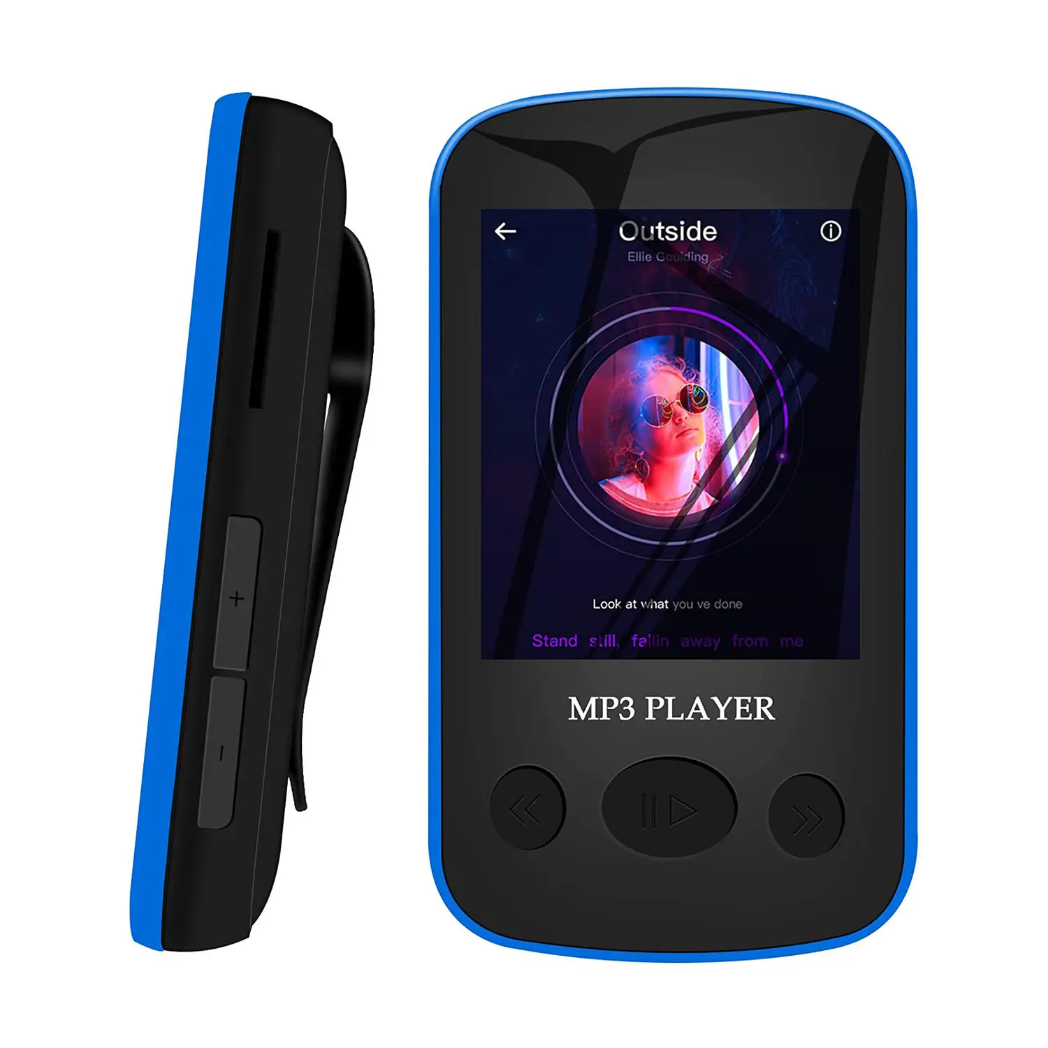 Aomago pemutar musik Walkman nirkabel, pemutar musik HiFi Lossless Sound 32GB, klip Mp3 untuk olahraga dengan Port USB