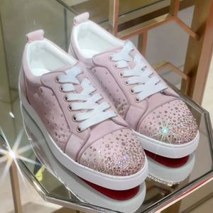 Chaussures de marche rétro décontractées pour femmes et hommes, à lacets, avec empeigne en maille et semelle rouge, marque JiuZhou 2026. Plastique de luxe pour coussinets de designer - Product Image 1