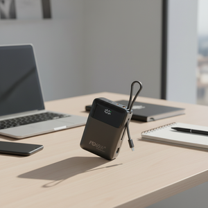 Câble intégré Portable 10000mah Power Bank PD22.5w, support de téléphone chargeur sans fil Power Bank - Product Image 1