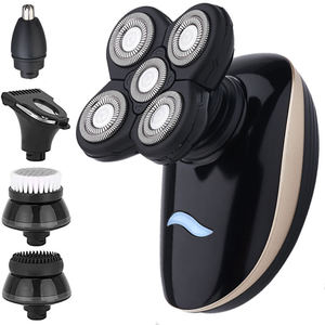 Rasoir Électrique Rechargeable 5-en-1 Sans Fil Multi-têtes avec Écran LED pour Hommes Chauves – Usage Domestique - Product Image 1