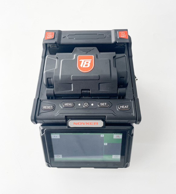 T8 Handheld Fusion Splicer Kit Fiber Optic Cleaver Stripper FTTH Drop Cable Splicing SM MM 5-Inch Touch Screen 7800mAh IP52