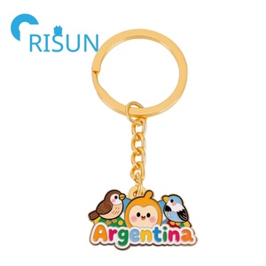 Fábrica <span class=keywords><strong>Argentina</strong></span> Buenos Aires viaje recuerdo llavero personalizado Metal esmalte argentino mapa bandera llavero - Product Image 6