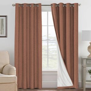 XinLan Modern Living Room <strong>Curtain</strong> Heavy <strong>Weight</strong> Linen Mixed Thermal Blackout <strong>Curtain</strong> <strong>for</strong> House - Product Image 3