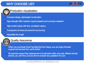 Elevate Events MAYAFX 600W Double <strong>Programmable</strong> Fog Machine Featuring Wireless <strong>Remote</strong> <strong>Control</strong> for Haunted Houses Music Festivals - Product Image 5