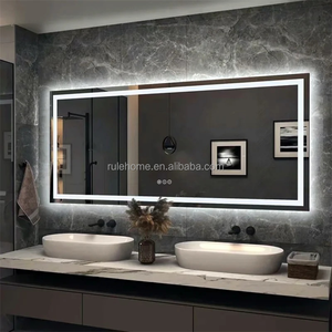 <span class=keywords><strong>Espejo</strong></span> LED Inteligente de <span class=keywords><strong>Baño</strong></span> Moderno con Sensor Táctil <span class=keywords><strong>Iluminado</strong></span>, Antivaho y Montado en la Pared - Product Image 1