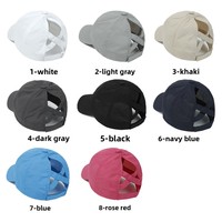 Casquette de baseball respirante à séchage rapide pour femme - Chapeau de sport à sangle croisée pour queue de cheval, visière en maille réglable pour l'extérieur