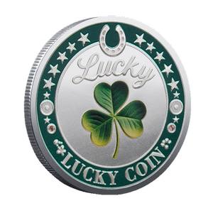 เหรียญนำโชค ฟอร์ทูน่า เอเทอร์นัม เครื่องรางนำโชค ชุบเหล็ก พิมพ์ลาย UV ลายนูน ลายโคลเวอร์ ช้าง ของที่ระลึก ออกแบบฟรี ของขวัญ - Product Image 6