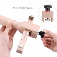 Coupe-ceinture en bois avec 5 lames, outil d'artisanat du cuir, courroie de bois, outil de découpe à la main