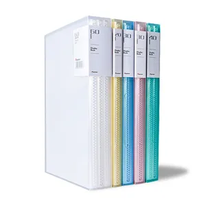 Cor personalizada 20/30/40/60 Páginas Grande Pasta Display Book Apresentação Binder com Protetor De Plástico Mangas