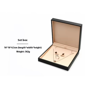 Custom Logo Color Luxury PU Leather Wedding Valentine's <b>Gift</b> Jewelry Packaging <b>Box</b> Full Set - Product Image 3