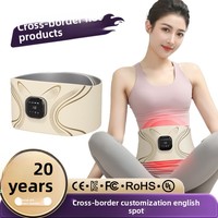 Ceinture de massage abdominale rechargeable à impulsions basse fréquence, masseur de taille pour la relaxation des muscles abdominaux, le remodelage corporel et le fitness à domicile