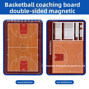 Tableau tactique de basketball imprimé bleu, double face, portable, effaçable, pour entraîneur - Product Image 4