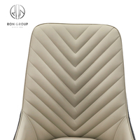 Chaise de salle à manger en métal, ensemble de salle à manger de luxe bon marché pour la maison et le restaurant, meubles de chambre, chaises de table modernes nordiques en cuir pour la salle à manger