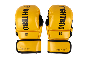 Guantes de Karate Unisex para Adultos LEONE 1947, de Cuero PU Azul con Cierre de Velcro GK096 - Product Image 4